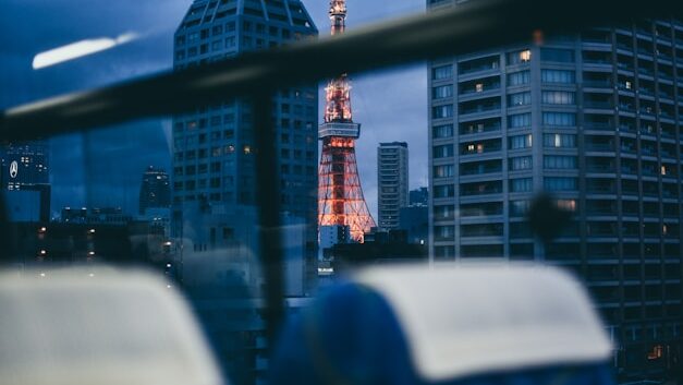 東京に到着した夜行バス