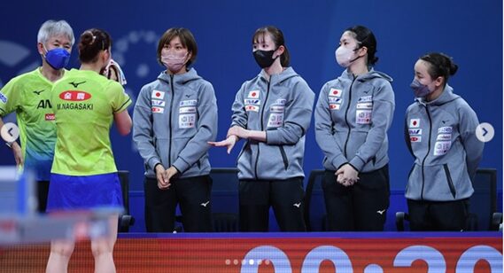 伊藤美誠
長﨑美柚
佐藤瞳
早田ひな
木原美悠