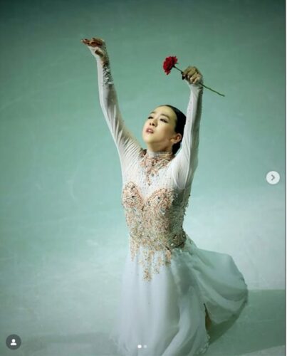 2025年1月11日のアイスダンスの際の浅田真央