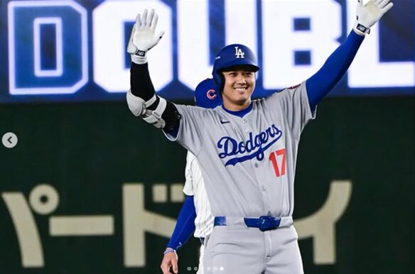 2025年3月18日東京府ドームで開幕戦を迎えた時の大谷翔平