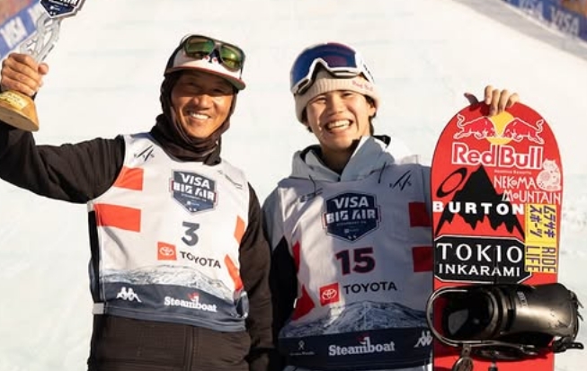 ビックエアのワールドカップで優勝した荻原大翔選手