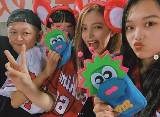 2019年9月10日MAZDA Zoom-Zoomスタジアム広島で応援する様子を投稿する渡辺リサ