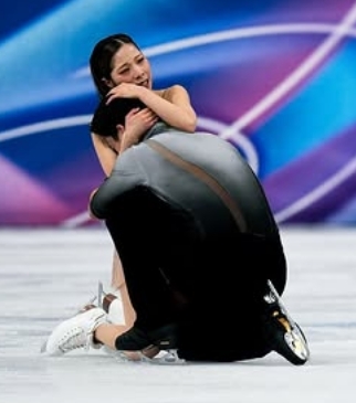 ミラノコルティナ五輪のりくりゅうの演技直後