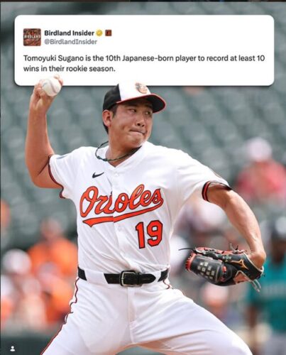 2025年8月15日ボルチモア・オリオールズで10勝目を挙げた菅野智之