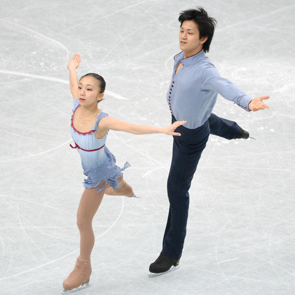 ソチオリンピックの高橋成美選手と木原龍一選手